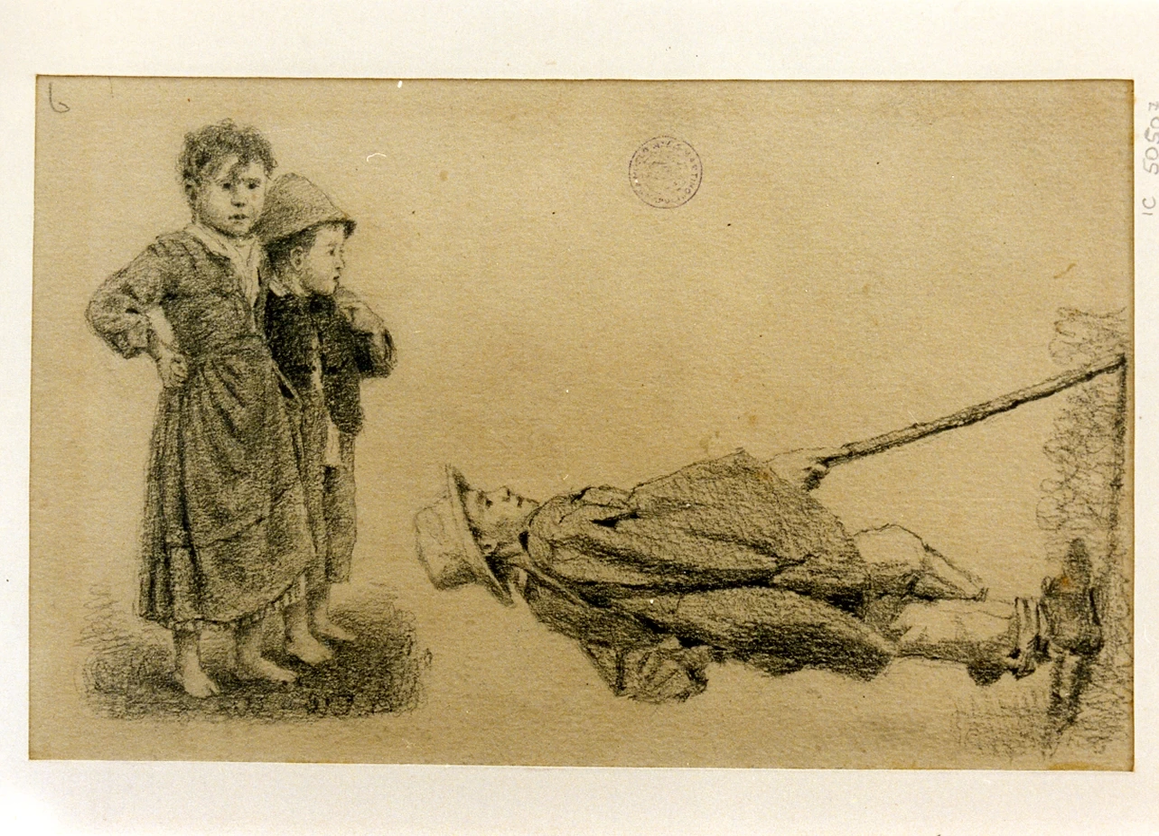 Francesco Paolo Michetti - bambini, Certosa di san Martino, Napoli
